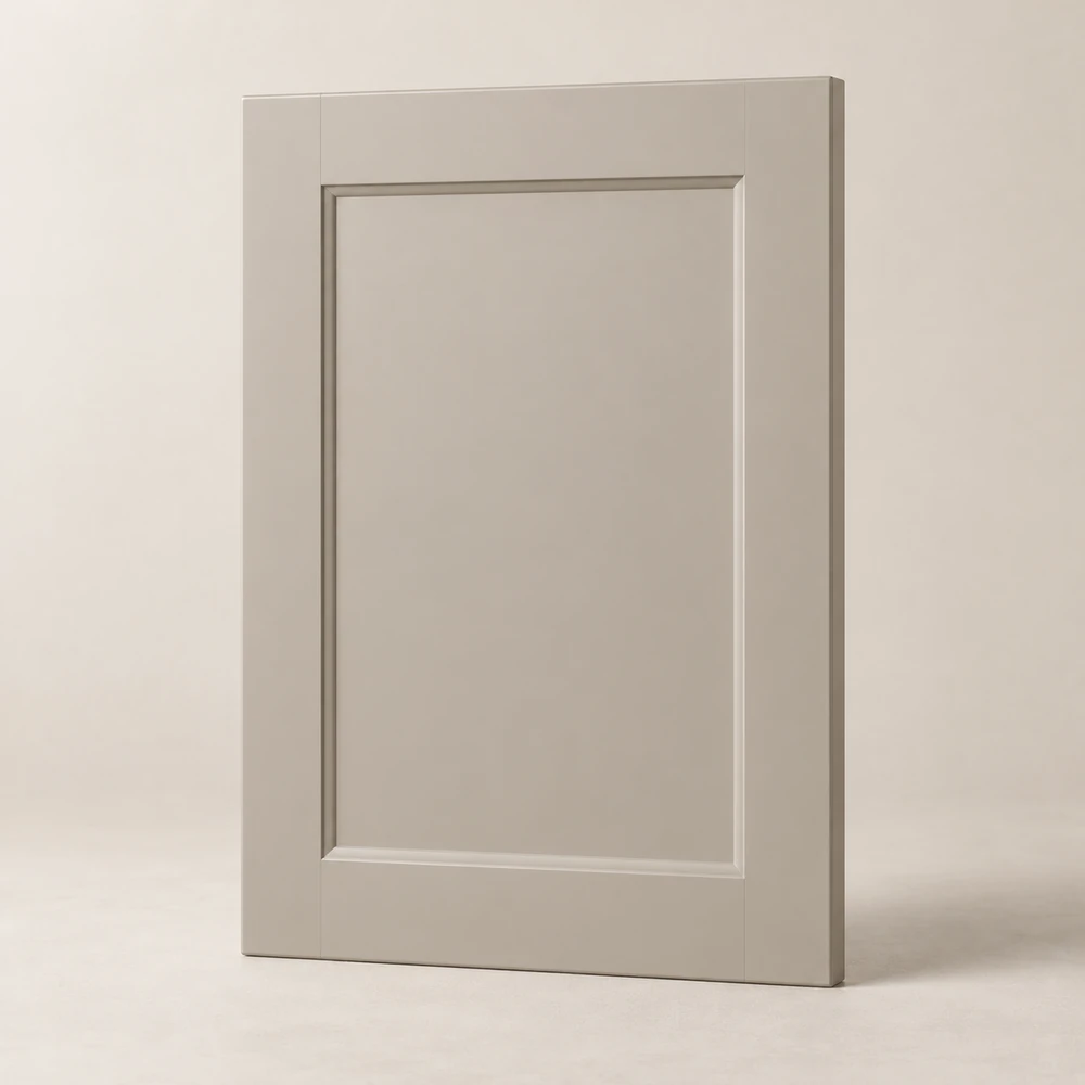 Illustration of a complete framed lacquered MDF front